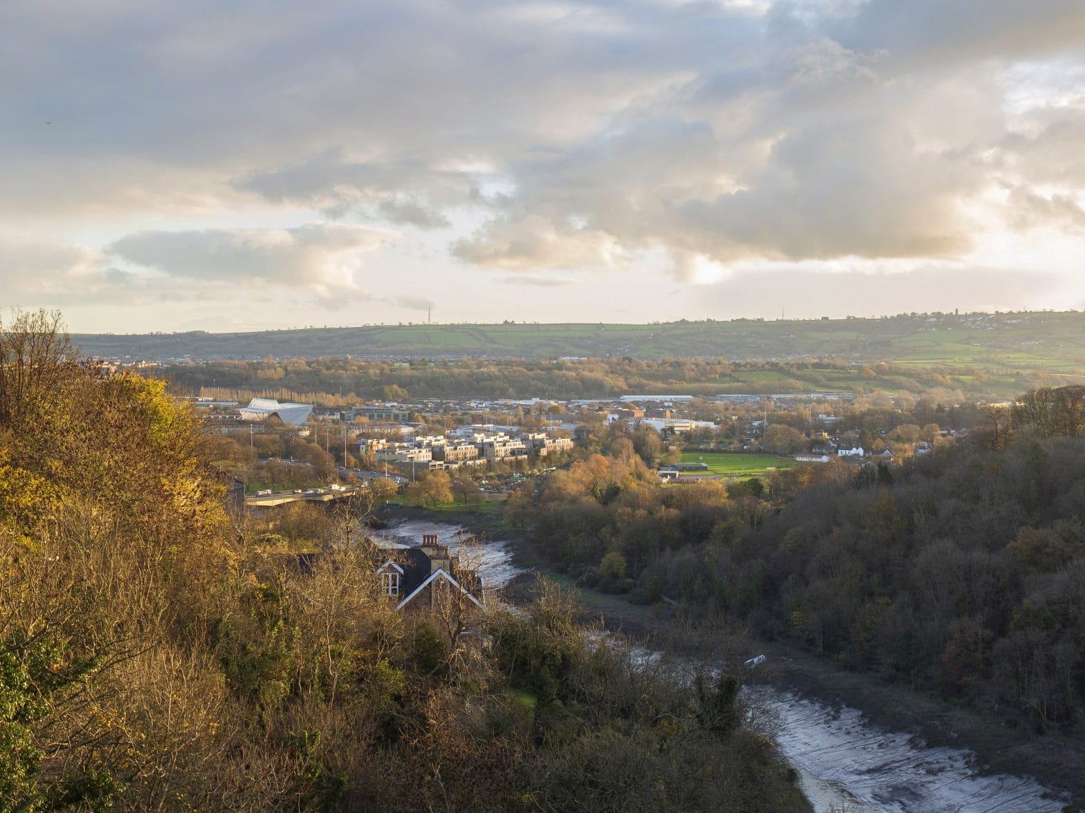 City Gateway AVR3 View from Clifton Suspension Bridge - wide shot