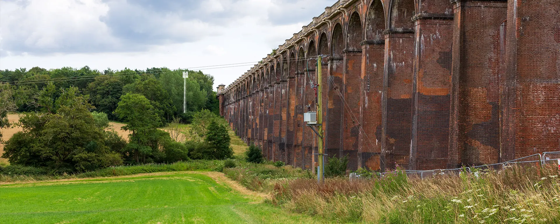 AVR showing location of Hidden Mast from the Great Ouse Viaduct