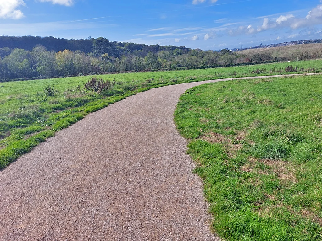 saltram east country park curving trail